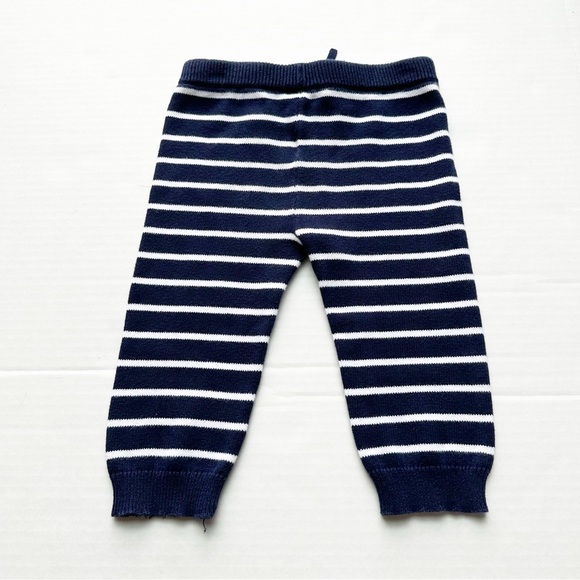 Janie and Jack Striped Sweater Jogger In Navy - Picture 4 of 12